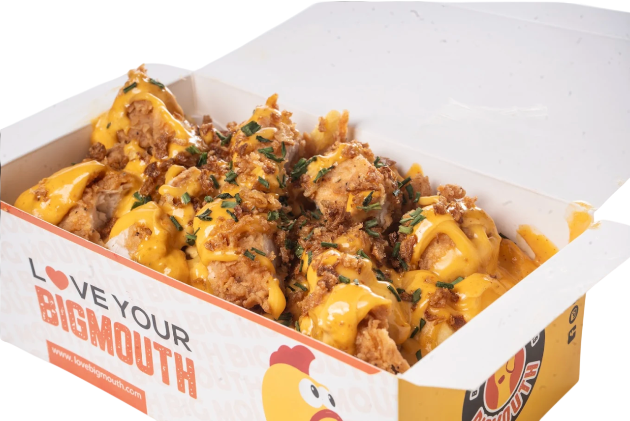 Fried Chickens in a Box Served at Big Mouth Fast Food Takeaway Coatbridge