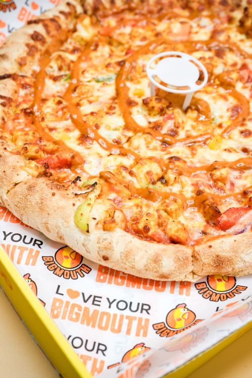 Fresh Pizza in a Box Served at Big Mouth Takeaway Coatbridgew